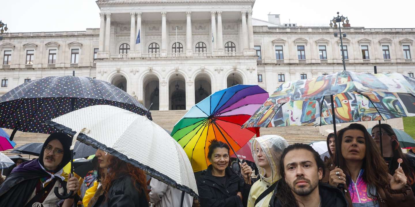 Manifestantes protestam a favor da autodeterminação da identidade de género