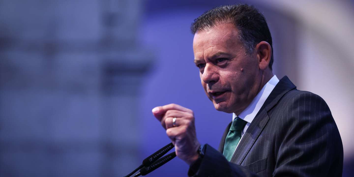 O primeiro-ministro, Luís Montenegro, discursa durante a abertura da Conferência Europeia da Economia Alemã, promovida pela Câmara de Comércio e Indústria Luso-Alemã, em Lisboa, 17 de setembro de 2026. RODRIGO ANTUNES/LUSA