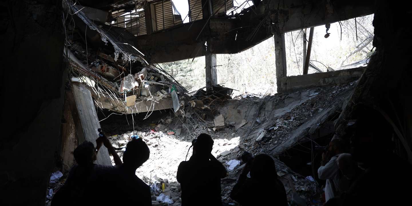 epa12208092 Members of the media report from a damaged section of Evin Prison after recent Israeli airstrikes, in Tehran, Iran, 01 July 2025. Iran's judiciary stated that at least 71 people were killed in Israeli airstrikes on Evin Prison, which occurred on 23 June 2025. This incident took place during the 12-day Iran-Israel conflict, which started on 13 June. A US-mediated ceasefire between Iran and Israel was announced on 24 June.  EPA/ABEDIN TAHERKENAREH