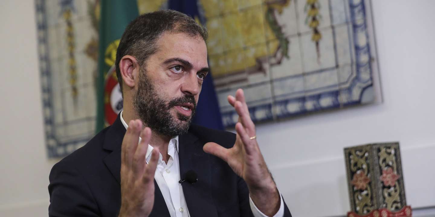 Entrevista ao ministro do Ambiente, Duarte Cordeiro, sobre a Cimeira dos Oceanos, no Ministério do Ambiente, Lisboa, 24 de junho de 2022. (ACOMPANHA TEXTO DE 27 DE JUNHO DE 2022). MIGUEL A. LOPES / LUSA