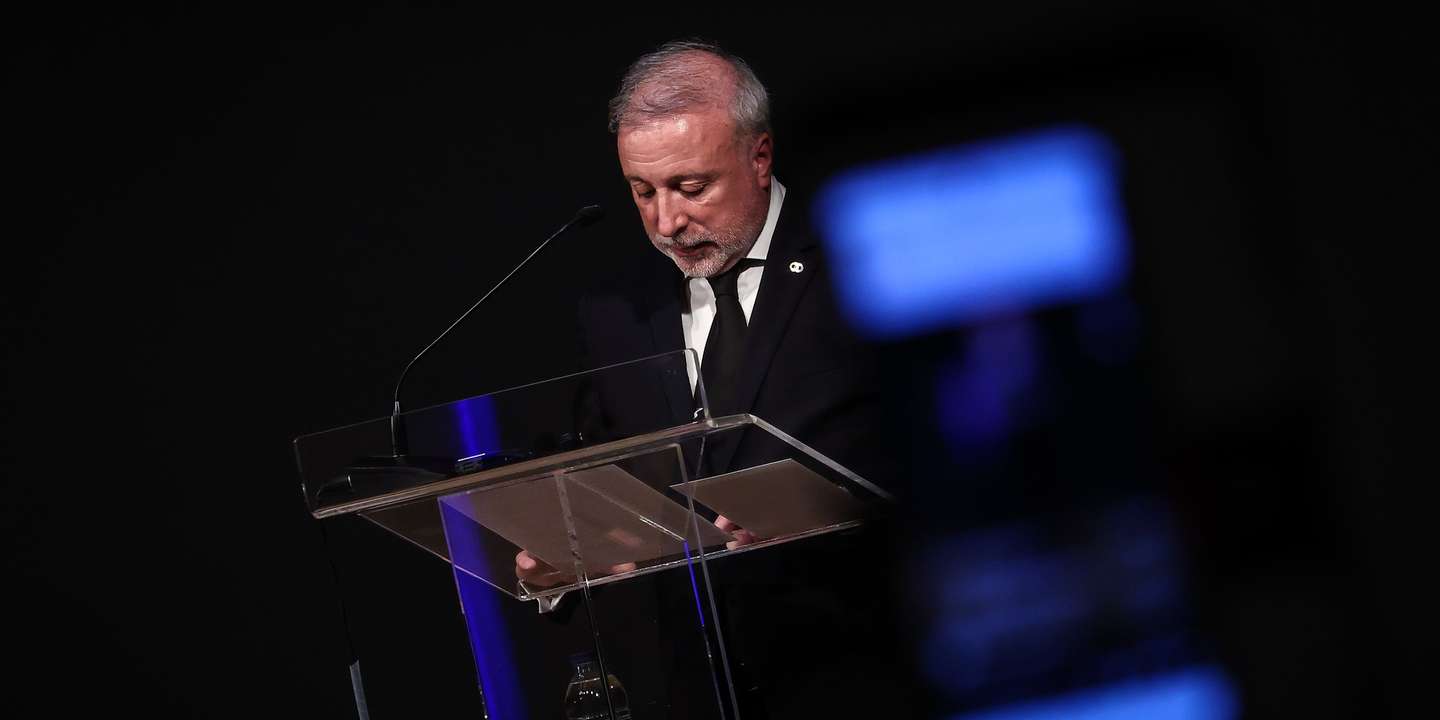 O presidente do Conselho de Administração da Carris, Pedro de Brito Bogas, em conferência de imprensa sobre o acidente no Ascensor da Glória, em Lisboa, 04 de setembro de 2025. RODRIGO ANTUNES/LUSA