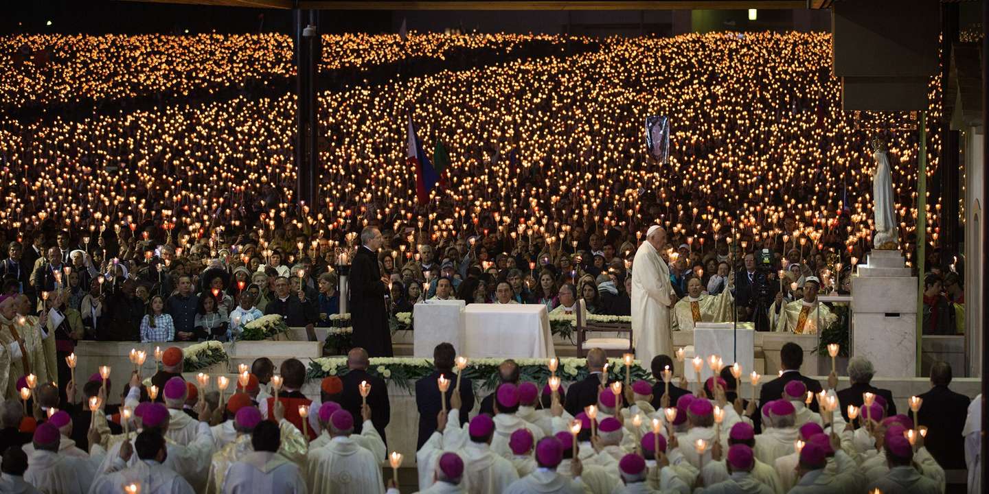 O Papa Francisco em Fátima em 2017