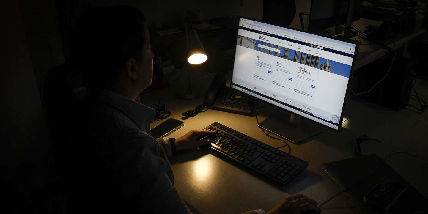 Imagem do site das finanças, Lisboa, 25 de fevereiro de 2025. IRS. ANTÓNIO PEDRO SANTOS/LUSA