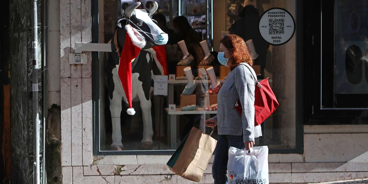 Compras de Natal na baixa de Lisboa