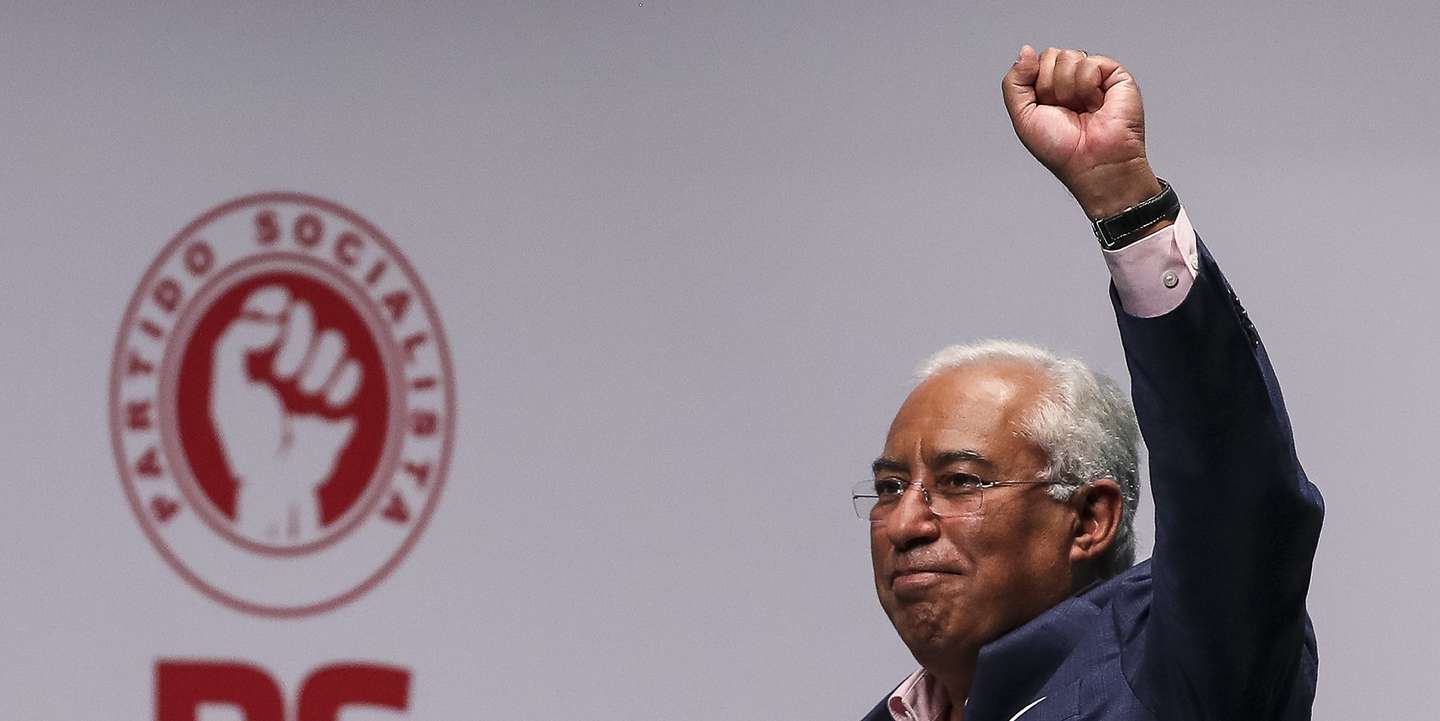 O secretário-geral do Partido Socialista (PS), António Costa, reage após dircursar na conferência de dirigentes nacionais e locais do partido, no Convento de São Francisco, em Coimbra, 31 de agosto de 2020. PAULO NOVAIS/LUSA