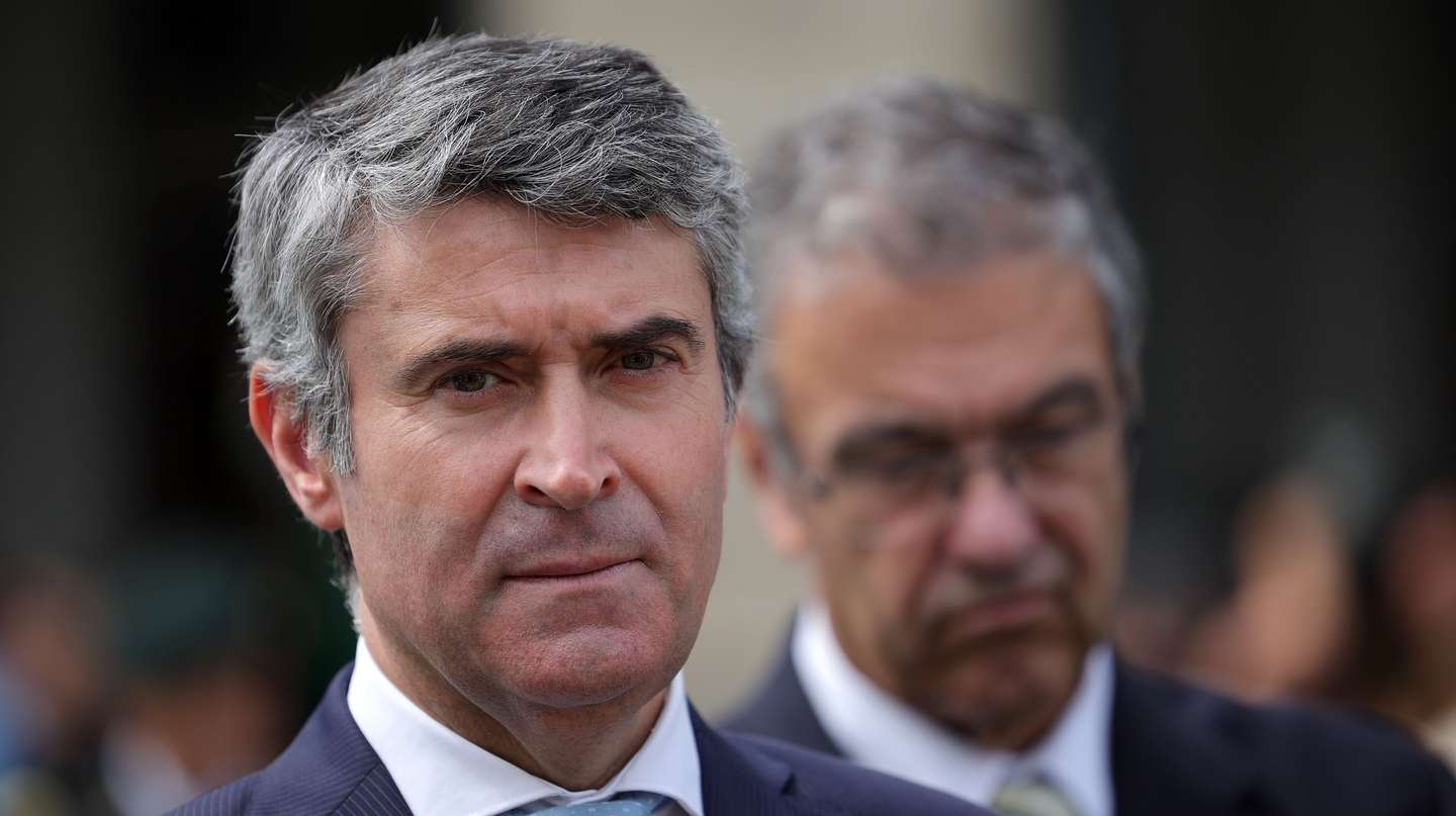 José Luís Carneiro, ministro da Administração Interna durante a 1.ª edição da conferência MAI TECH, 20 de junho 2023, na Reitoria da Universidade do Porto. ESTELA SILVA/LUSA