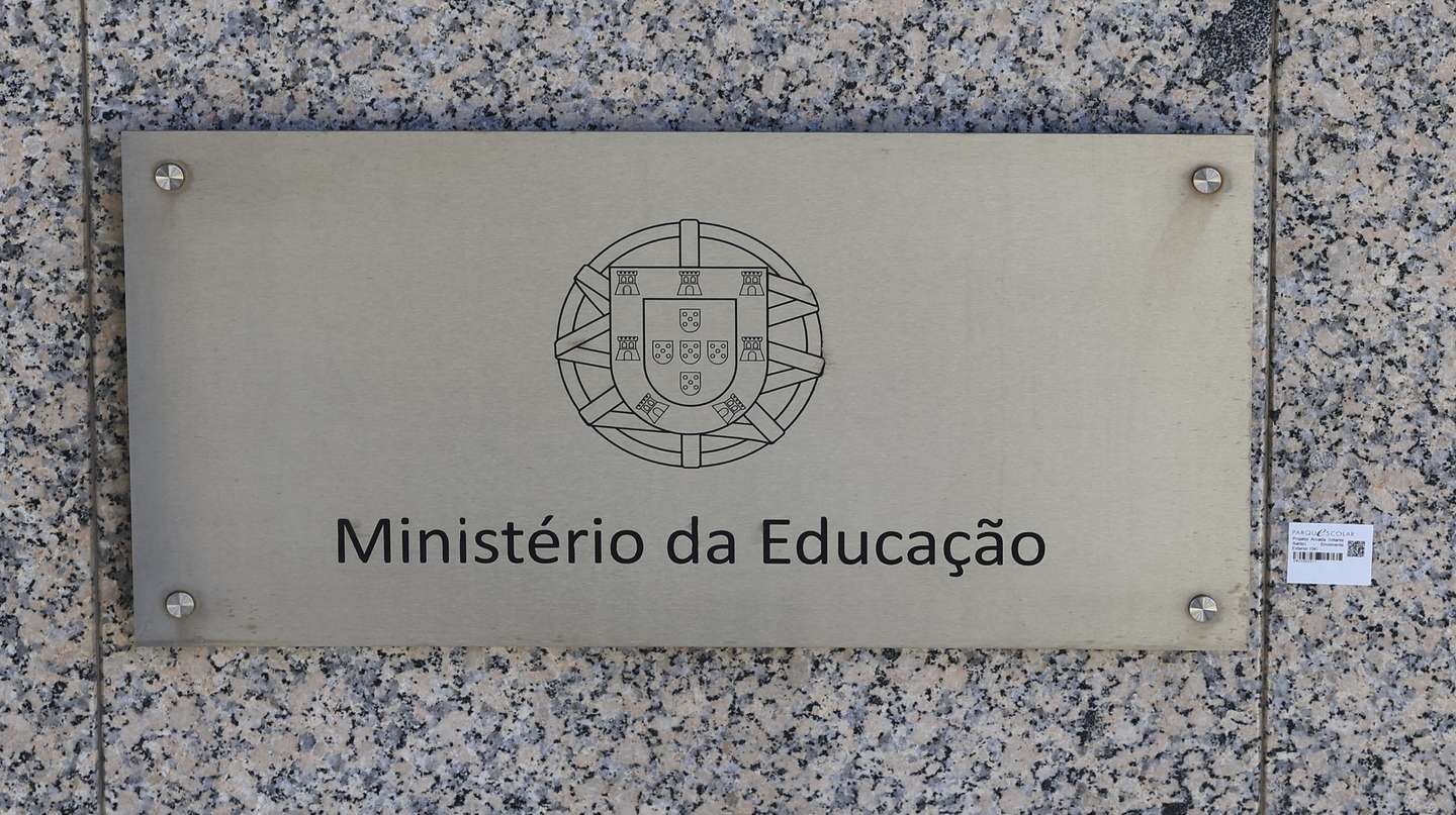 Logotipo do Ministério da Educação, Lisboa 15 de abril de 2024. ANTÓNIO COTRIM/LUSA