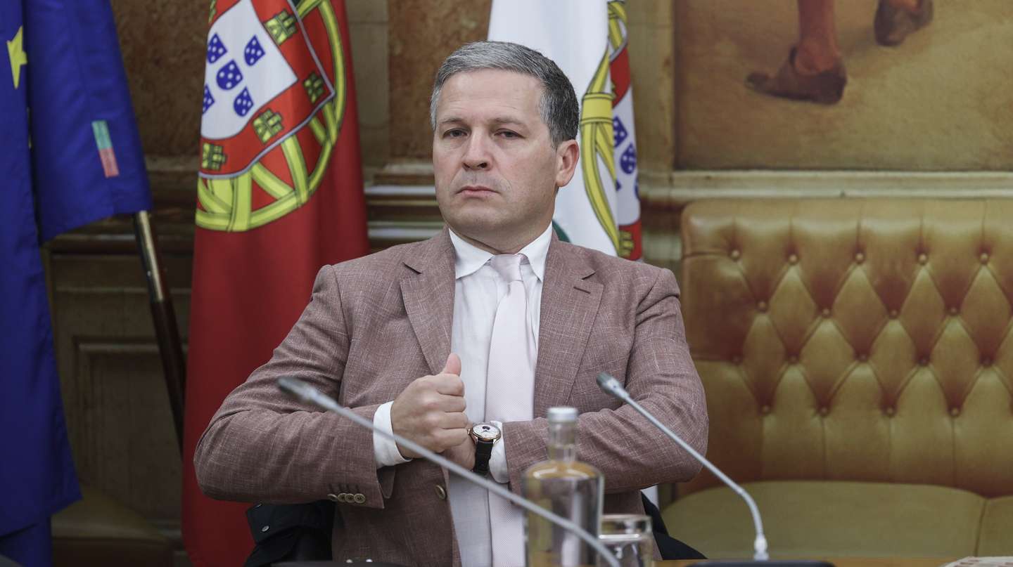 O ex-presidente da Comissão Executiva do Global Media Group, Marco Galinha, durante a audição na Comissão de Cultura, Comunicação, Juventude e Desporto esta manhã na Assembleia da República em LIsboa, 9 de janeiro de 2024. MIGUEL A. LOPES/LUSA