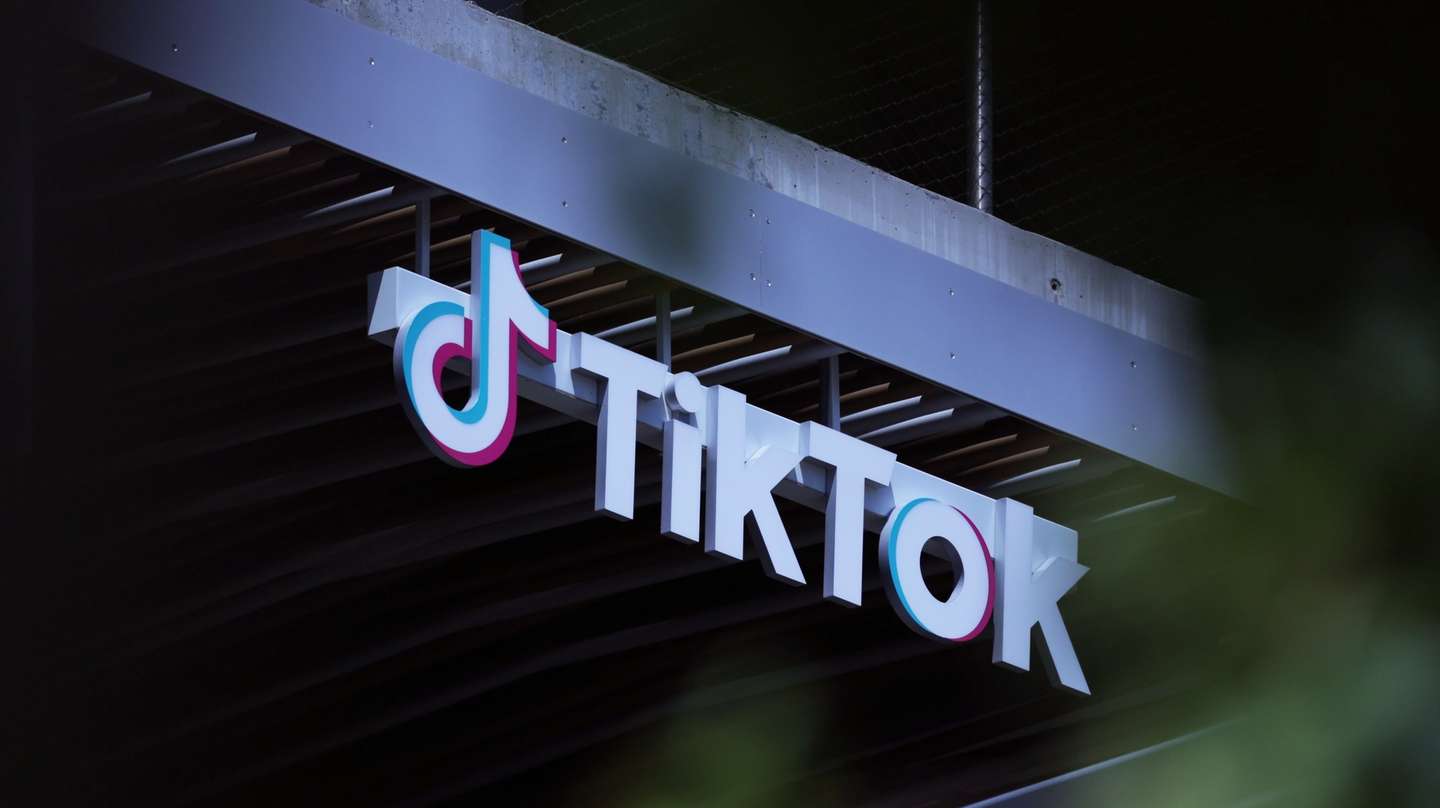 epa11298575 A sign is on display at TikTok in Los Angeles, California, USA, 24 April 2024. US President Biden signed on 24 April a law that would ban Chinese-owned TikTok unless it is sold within a year.  EPA/ALLISON DINNER