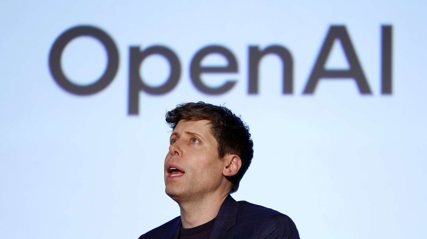 epa11872454 OpenAI CEO Sam Altman attends a talk session with SoftBank Group Corp. chairman and CEO during the event 'Transforming Business through AI' in Tokyo, Japan, 03 February 2025. SoftBank Group CEO Masayoshi Son announced that he had reached an agreement with OpenAI CEO Sam Altman to establish a joint venture in Japan aimed at providing artificial intelligence services to businesses.  EPA/FRANCK ROBICHON