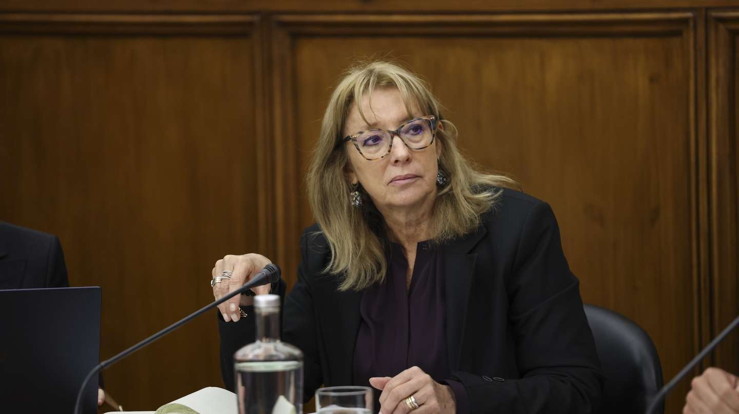 A ministra do Trabalho, Solidariedade e Segurança Social, Maria do Rosário Palma Ramalho, intervém perante a Comissão de Trabalho, Segurança Social e Inclusão, Assembleia da República, em Lisboa, 22 de abril de 2026. MIGUEL A. LOPES/LUSA