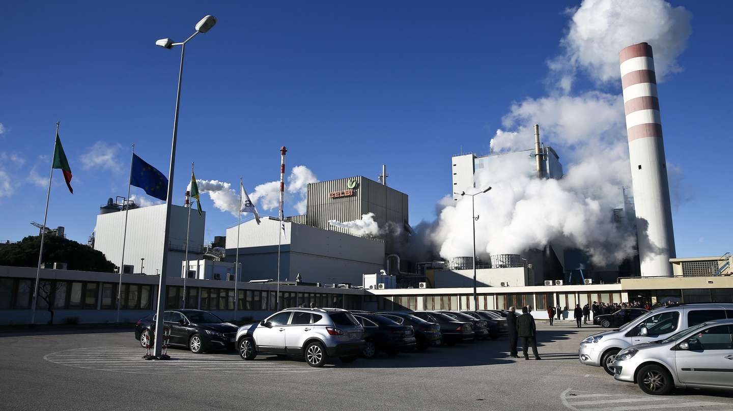 Fábrica de pasta de papel Celbi, na Figueira da Foz, 16 de janeiro de 2017. PAULO NOVAIS/LUSA