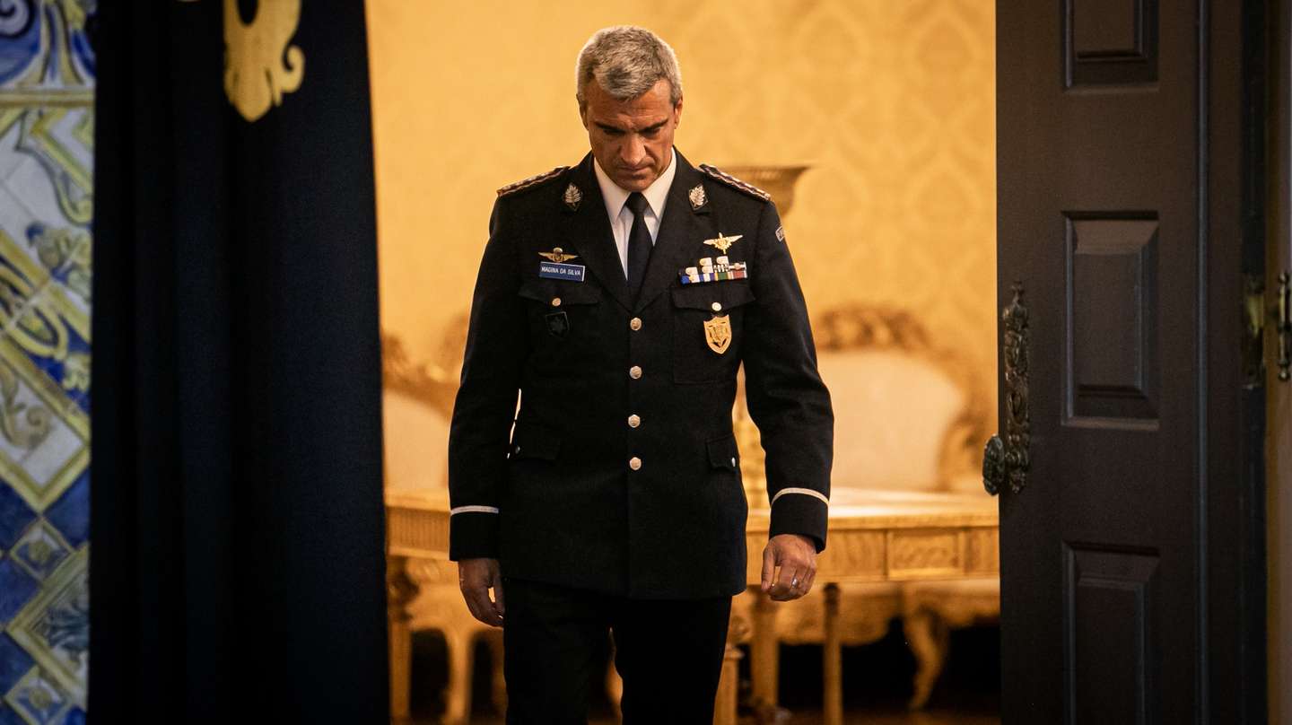 O diretor Nacional da Polícia de Segurança Pública (PSP), superintendente-Chefe Manuel Magina da Silva, à saída de uma audiência com o Presidente da República, Marcelo Rebelo de Sousa (ausente na fotografia), no Palácio de Belém, em Lisboa, 14 de abril de 2020. JOSÉ SENA GOULÃO/LUSA