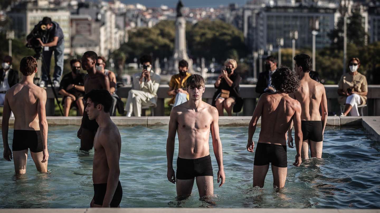 Portuguese fashion designer Nuno Gama show at the Lisbon Fashion Week, in Lisbon, Portugal, 10 October 2020. The Lisbon Fashion Week 'ModaLisboa' runs from 07 to 11 October. MÁRIO CRUZ/LUSA