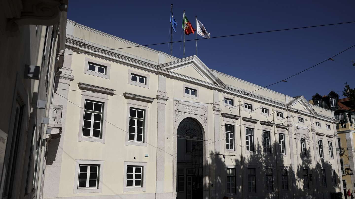 Fachada do edifício da Santa Casa da Misericórdia de Lisboa, 16 de abril de 2024. CARLOS M. ALMEIDA/LUSA