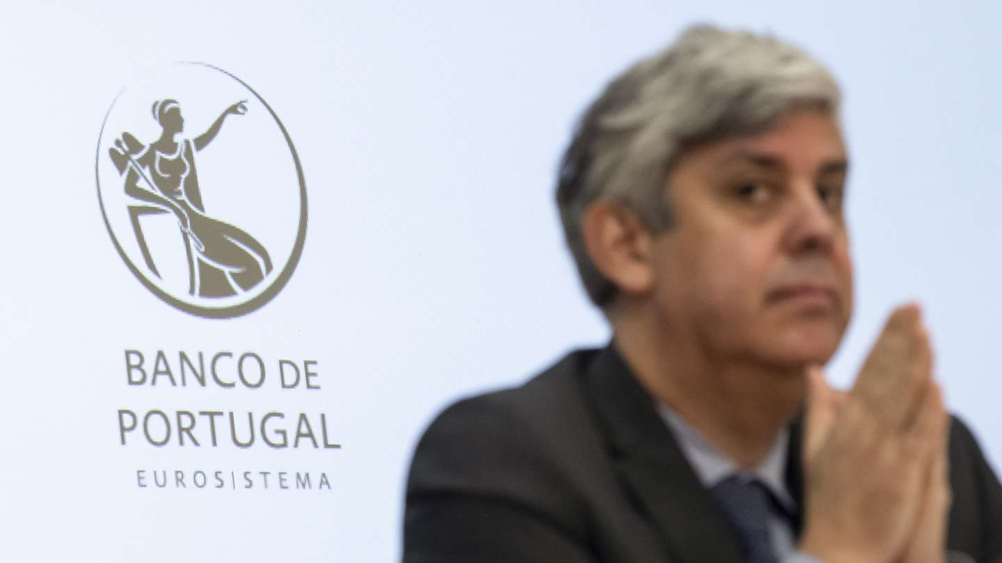 O governador do Banco de Portugal, Mário Centeno, durante a apresentação do Relatório de Estabilidade Financeira, no Banco de Portugal, em Lisboa, 17 de dezembro de 2020. JOSÉ SENA GOULÃO/LUSA