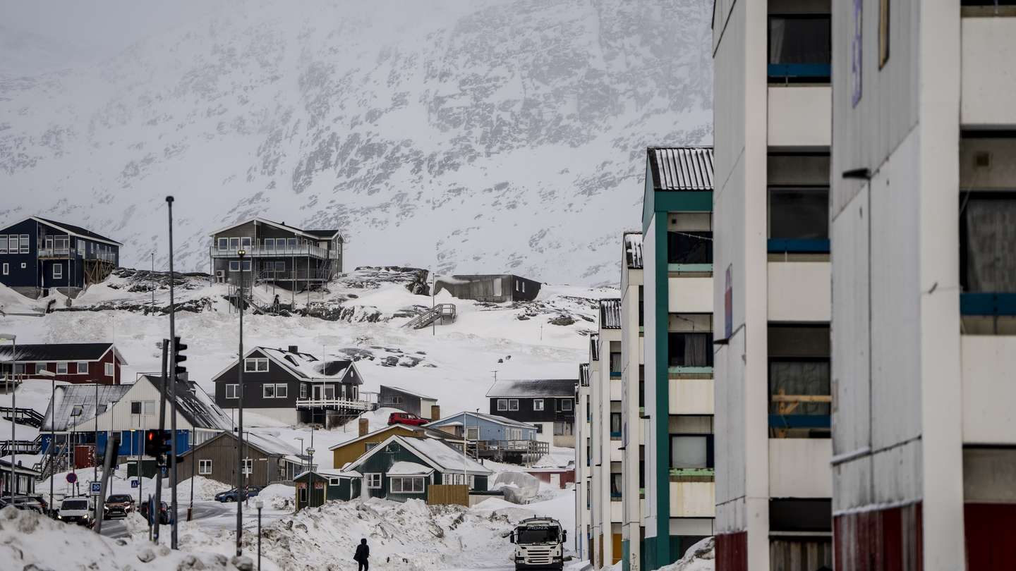 epa11953189 A general view of an area in Nuuk, Greenland, 09 March 2025 (issued 10 March 2025). Greenlanders are holding elections for Greenland's parliament, Inatsisartut, on 11 March 2025.  EPA/Mads Claus Rasmussen  DENMARK OUT