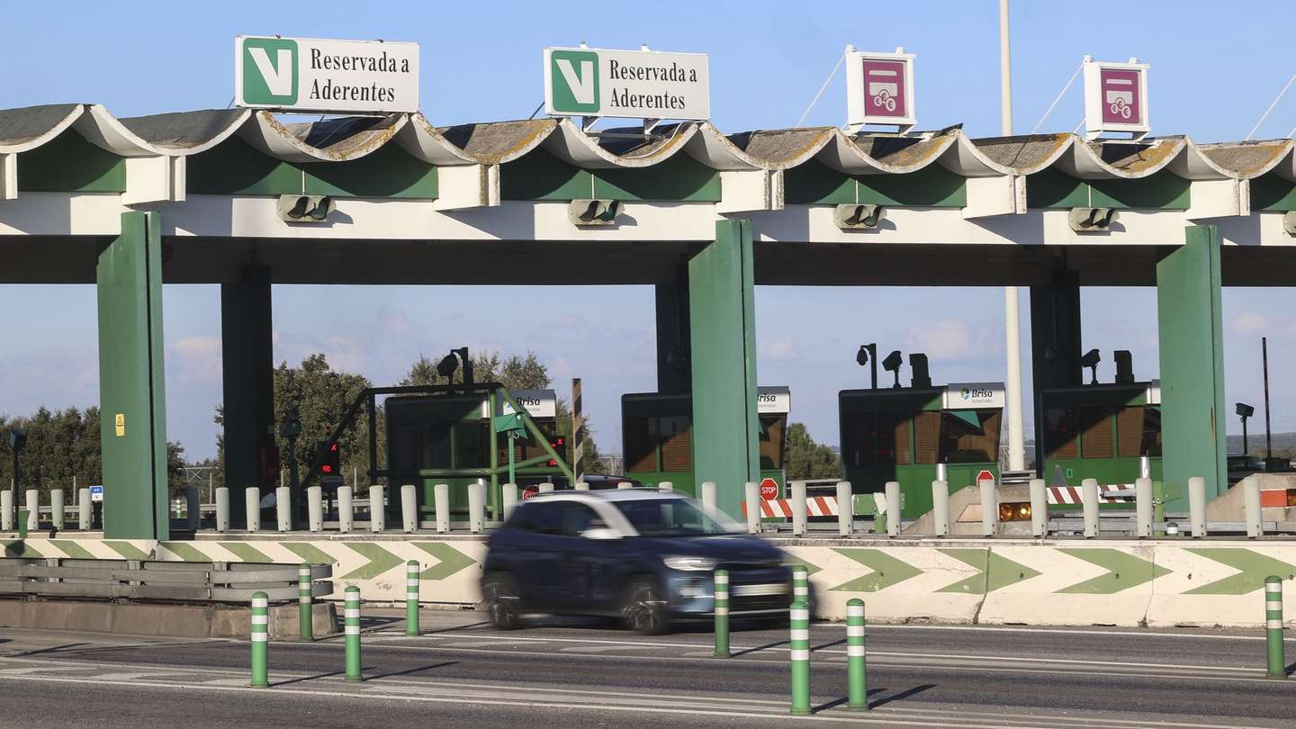 Portagens do Pinhal Novo, auto-estrada A12, em Setúbal, 30 de dezembro de 2024. ANTÓNIO PEDRO SANTOS/LUSA