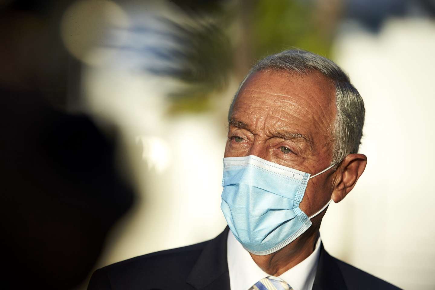 O Presidente da República, Marcelo Rebelo de Sousa, durante a visita a Castro Marim, 4 de setembro de 2020. FILIPE FARINHA/LUSA