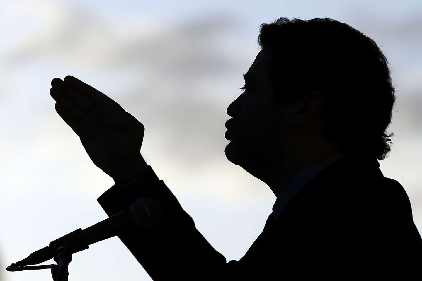 Far-right Party Chega leader Andre Ventura speaks during an electoral campaign for the 2022 Legislative Elections, in Sines, Portugal, 2t January 2022. Early legislative elections will take place on 30 January 2022 to elect a new government and the members of the parliament after the budget proposed by the Socialist minority government was rejected by the Assembly of the Republic on 27 October 2021NUNO VEIGA/LUSA