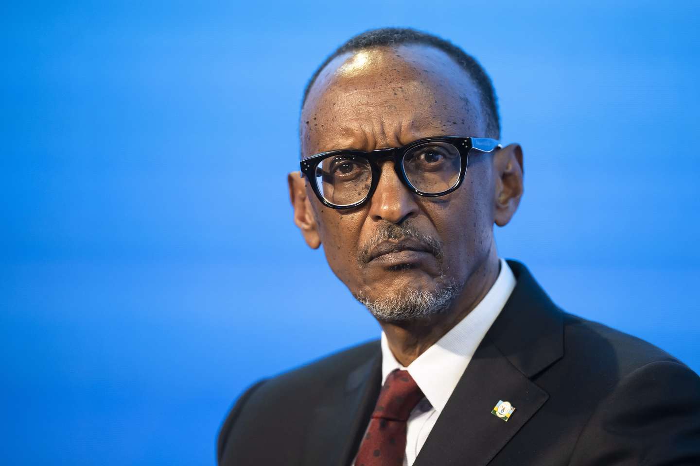epa09972352 Paul Kagame, President of Rwanda attends a session at the 51st annual meeting of the World Economic Forum (WEF) in Davos, Switzerland, 24 May 2022. The forum has been postponed due to the COVID-19 pandemic and was rescheduled to early summer. The meeting brings together entrepreneurs, scientists, corporate and political leaders in Davos under the topic 'History at a Turning Point: Government Policies and Business Strategies' from 22 to 26 May 2022.  EPA/GIAN EHRENZELLER