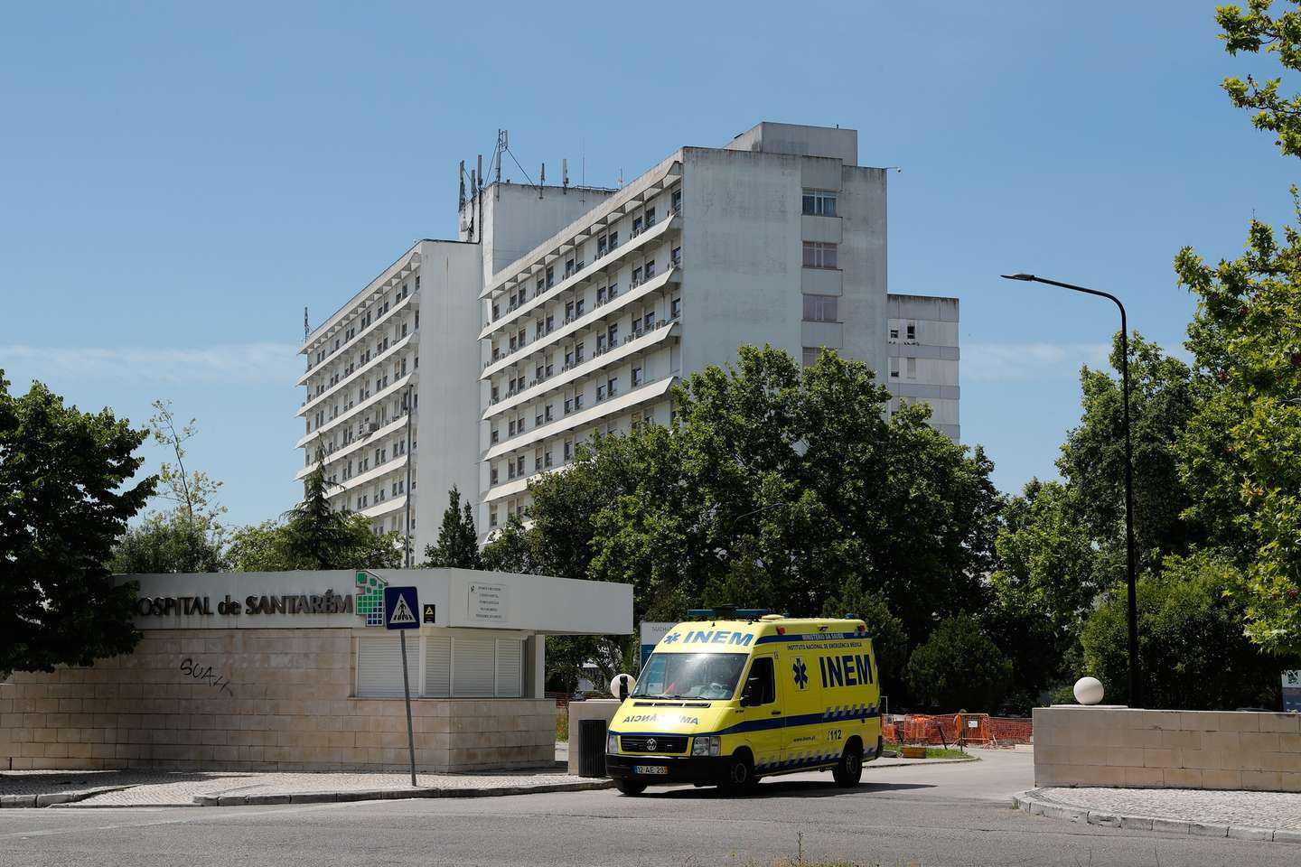 Hospital Distrital de Santarém, que manteve a funcionar o serviço de oncologia apesar das alterações realizadas no HDS para receber doentes covid-19 Santarém, 21 de maio de 2020.ANTÓNIO COTRIM/LUSA