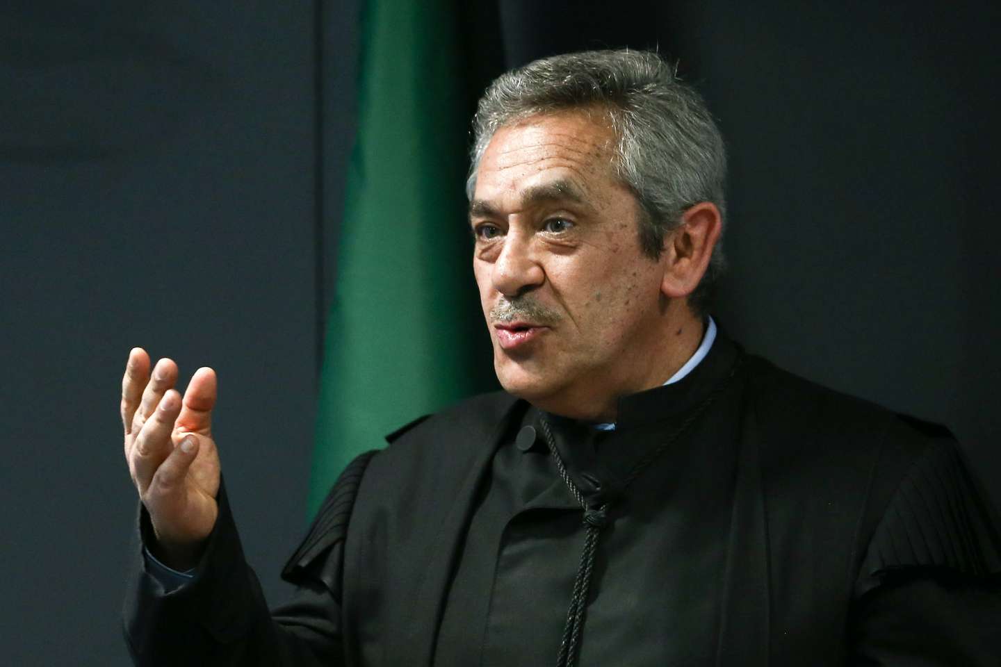 The prosecutor  Rosario Teixeira speaks during the fact-finding debate into the high-profile corruption case known as Operation Marques at the Justice Campus in Lisbon, Portugal, 11 March 2020. Operation Marques has 28 defendants - 19 people and 9 companies - including former Prime Minister Jose Socrates, banker Ricardo Salgado, businessman and friend of Socrates Carlos Santos Silva and senior staff of Portugal Telecom and is related to crimes of corruption, active and passive, money laundering, document forgery and tax fraud. ANTONIO COTRIM/POOL/LUSA
