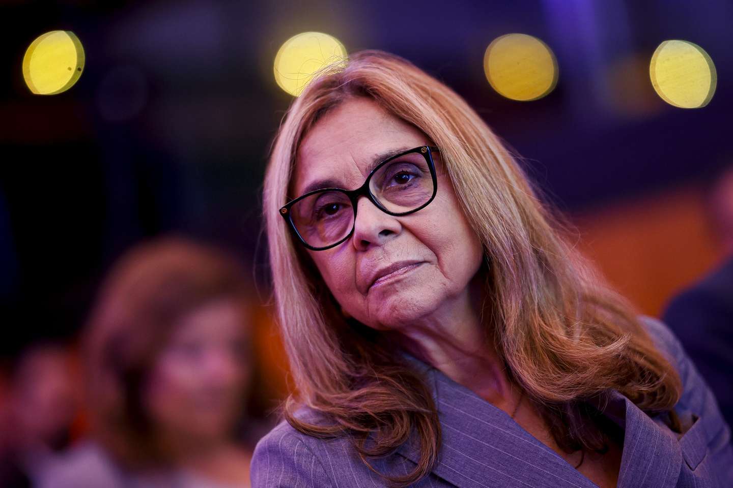 A ministra da Saúde, Ana Paula Martins, durante a sessão de encerramento da 8.ª Convenção Nacional da Saúde (CNS), que serviu para a apresentação do Relatório de Avaliação de Desempenho e Impacto do Sistema de Saúde (RADIS), em Lisboa, 12 de novembro de 2025. FILIPE AMORIM/LUSA
