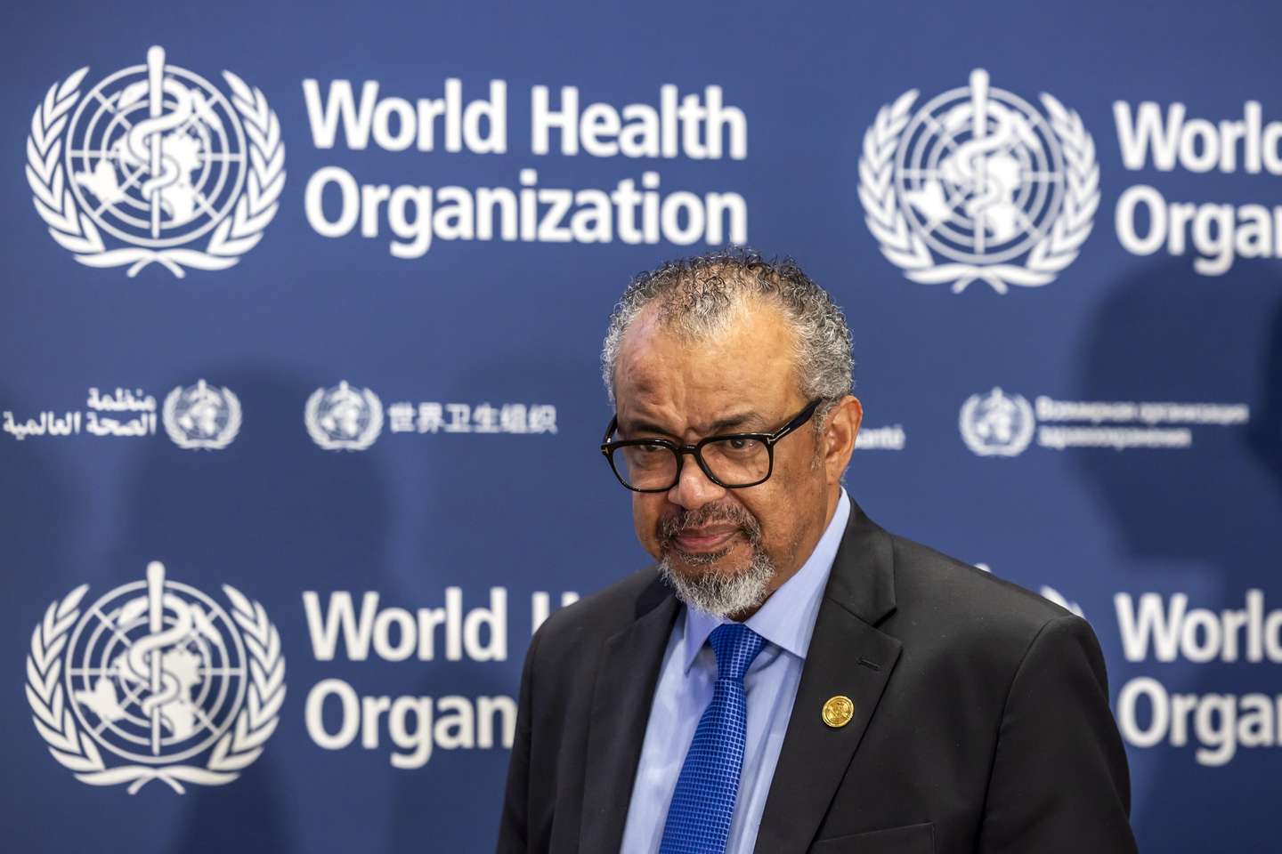 epa12288226 Tedros Adhanom Ghebreyesus, Director General of the World Health Organization (WHO), arrives for a press conference organized by the Geneva Association of United Nations Correspondents (ACANU) at the WHO headquarters in Geneva, Switzerland, 07 August 2025.  EPA/SALVATORE DI NOLFI