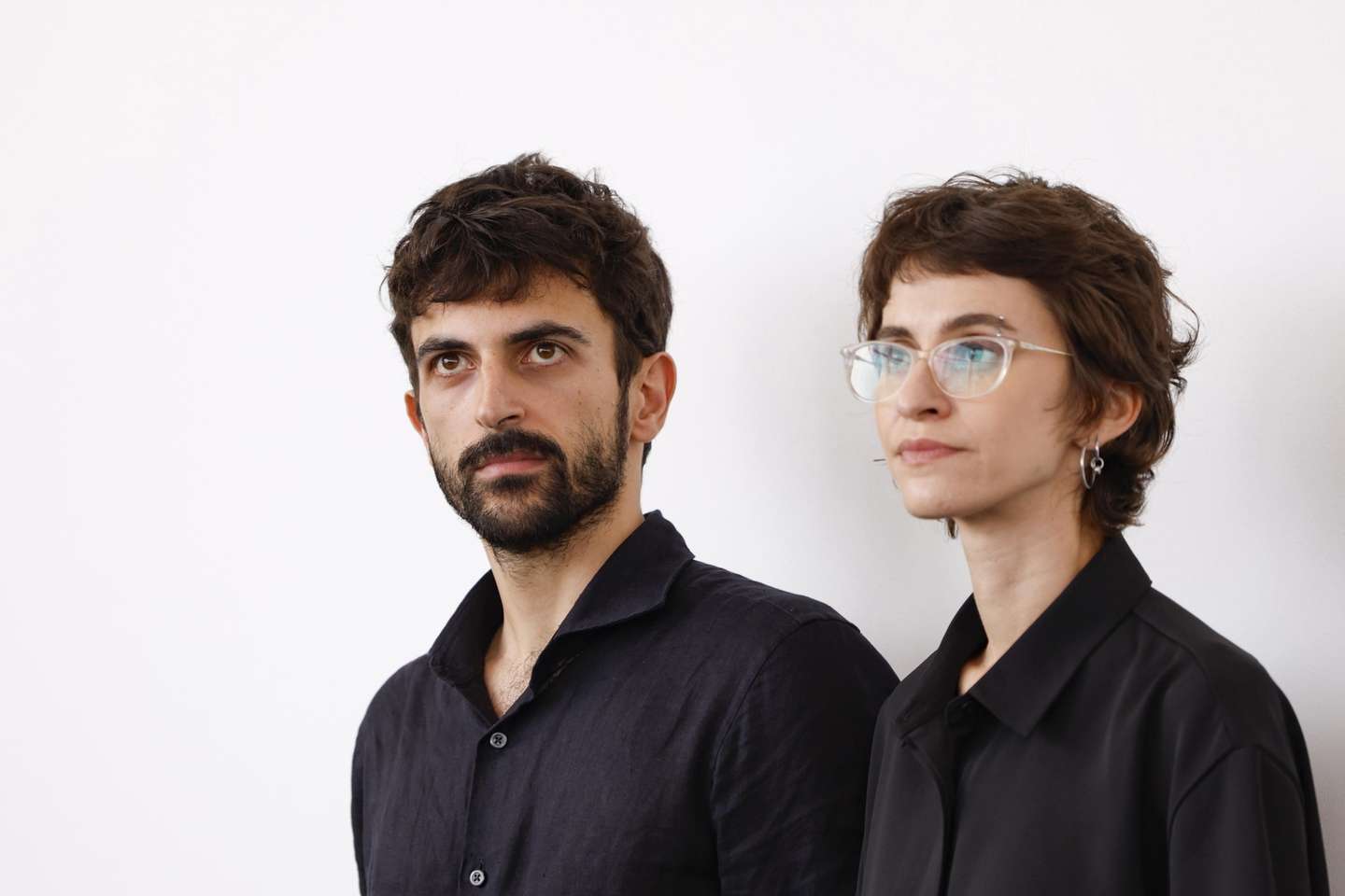 epa13228273 Israeli directors Rachel Szor (R) and Yuval Abraham pose at the photocall of 'Naza' during the 83rd Venice Film Festival, in Venice, Italy, 10 September 2026. The movie is presented in the official competition 'Venezia 83' at the festival running from 02 to 12 September 2026.  EPA/FABIO FRUSTACI