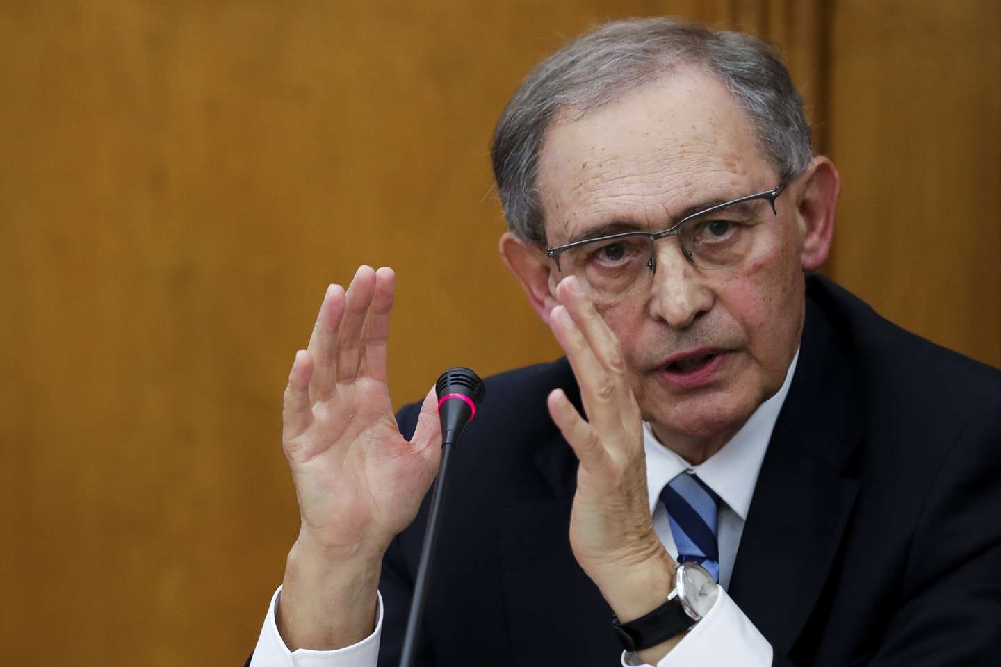 O ex-presidente do conselho de auditoria do Banco de Portugal, João Costa Pinto, responde às questões da II Comissão Parlamentar de Inquérito à Recapitalização da Caixa Geral de Depósitos e à Gestão do Banco, na Assembleia da República, em Lisboa, 10 de abril de 2019. TIAGO PETINGA/LUSA