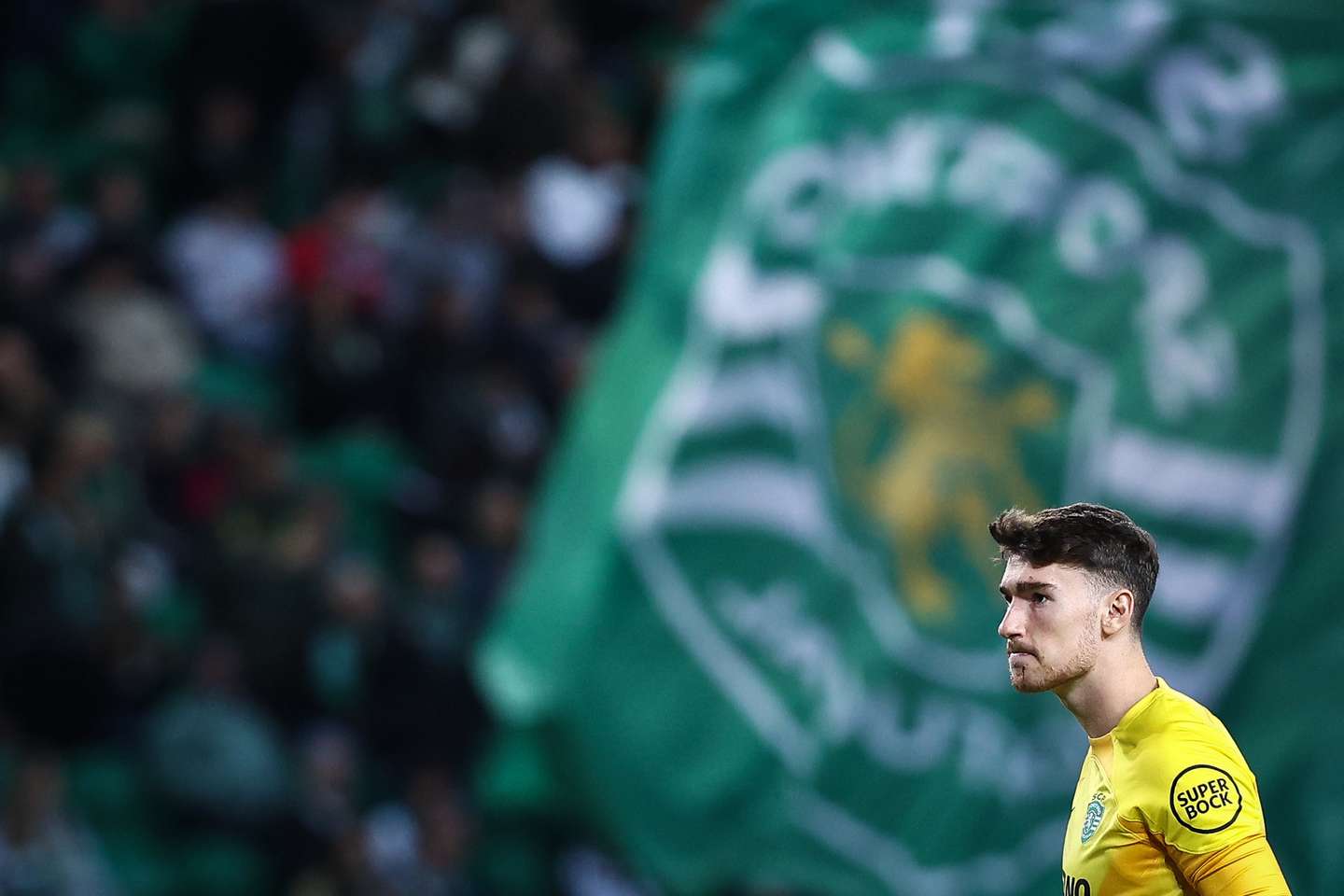 Sporting´s Franco Israel during the the UEFA Europe League round of sixteen first leg soccer match between Sporting and Atalanta held at Alvalade Stadium, in Lisbon, Portugal, 06 March 2024. RODRIGO ANTUNES/LUSA