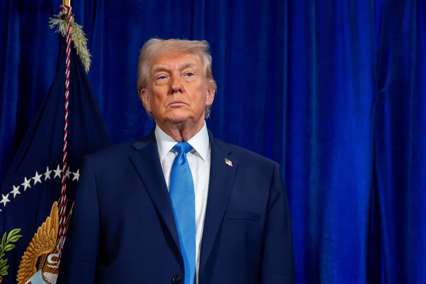 epa12624866 US President Donald Trump looks on during a news conference at the Mar-a-Lago Club in Palm Beach, Florida, USA, 03 January 2026. Venezuelan President Nicolas Maduro has been charged in the US after he was captured and flown out of Venezuela, following a series of airstrikes that mark an extraordinary escalation in the Trump administration's months-long campaign against the country.  EPA/NICOLE COMBEAU / POOL