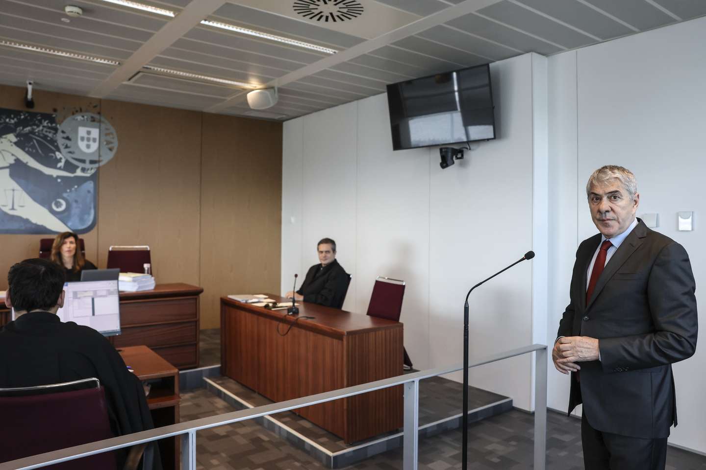 Former Portuguese Prime Minister Jose Socrates, main defendant in the Operation Marques corruption case, at the Lisbon Central Criminal Court,  during the trial in the case brought by former Prime Minister José Sócrates against the Portuguese State, in Lisbon, Portugal, 14 May 2026. Socrates and 20 other suspects in Operation Marques are to stand trial, more than a decade after the case accusing the former PM of corruption came to light.  ANTONIO COTRIM/ LUSA