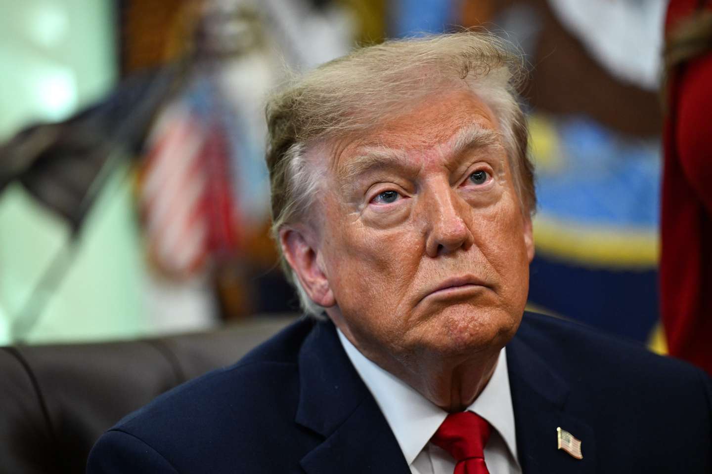 epa13288048 US President Donald Trump speaks during an announcement on Trump Accounts in the Oval Office at the White House in Washington, DC, USA, 07 October 2026.  EPA/Annabelle Gordon / POOL