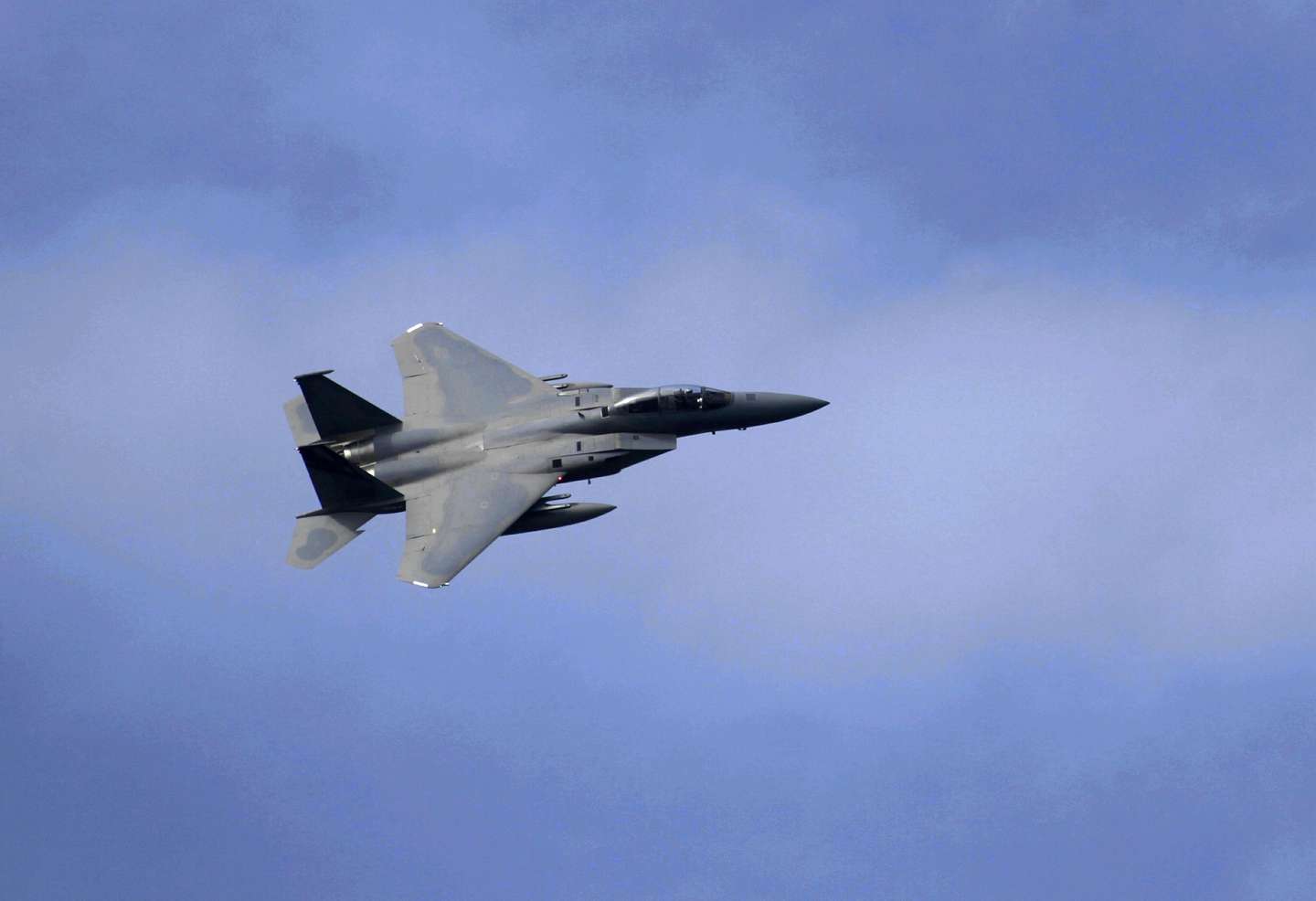 epa06029554 (FILE) - A US F-15 Eagle fighter aircraft flies during an Arresting Gear Certification event at Lielvarde Air Base, Latvia, 19 May 2016 (reissued 15 June 2017). According to reports, Qatar's Ministry of Defense on 14 June 2017 said it signed a deal worth 12 billion US dollar with the USA to buy F-15 fighter jets. The deal comes shortly after Qatar was criticized by US President Trump for supporting terrorism.  EPA/VALDA KALNINA