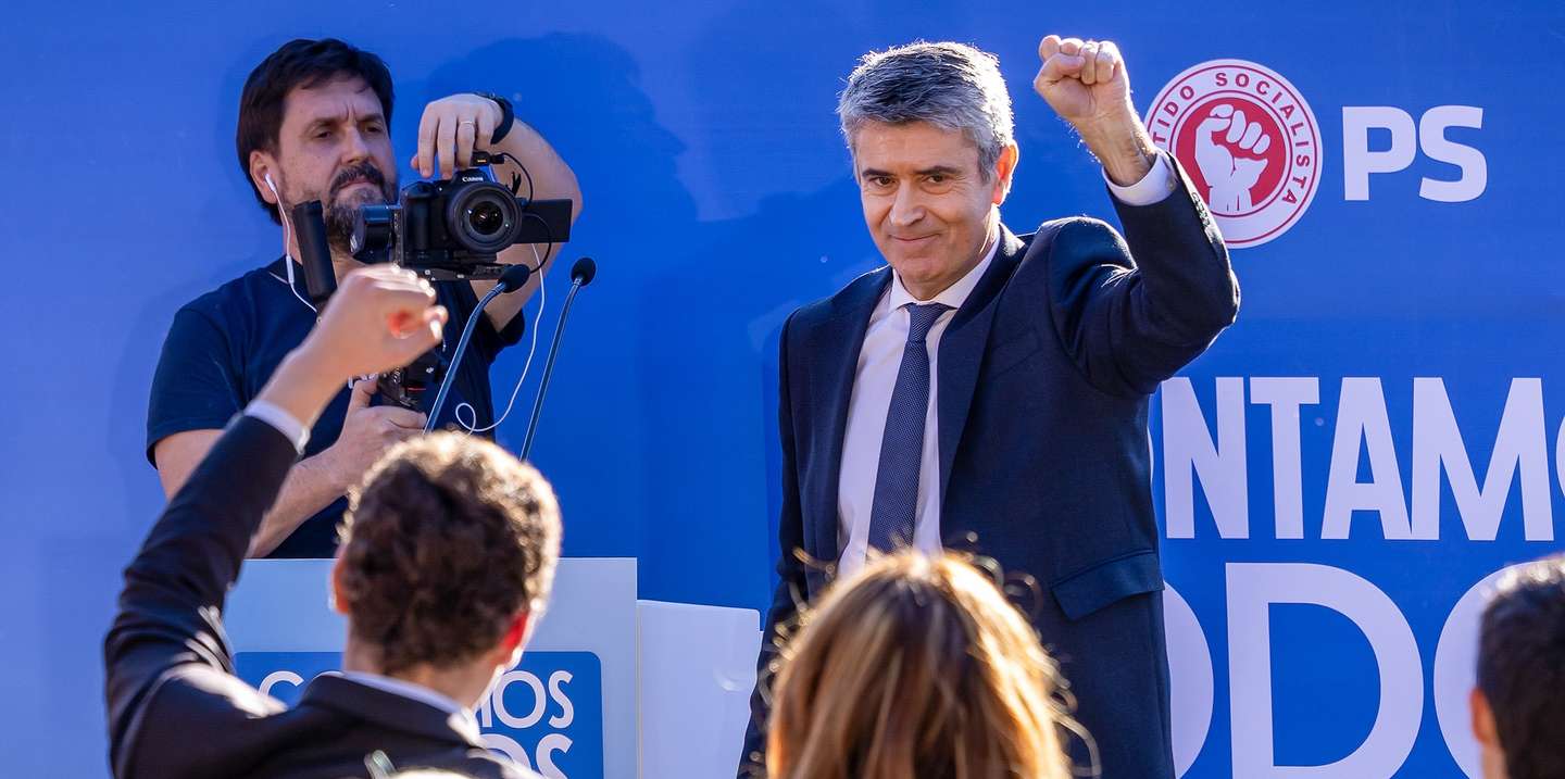 O secretário-geral do Partido Socialista (PS), José Luis Carneiro, durante a apresentação pública da sua candidatura a secretário-geral do partido, na sede do PS, em Lisboa, 28 de fevereiro de 2026. JOSÉ SENA GOULÃO/LUSA
