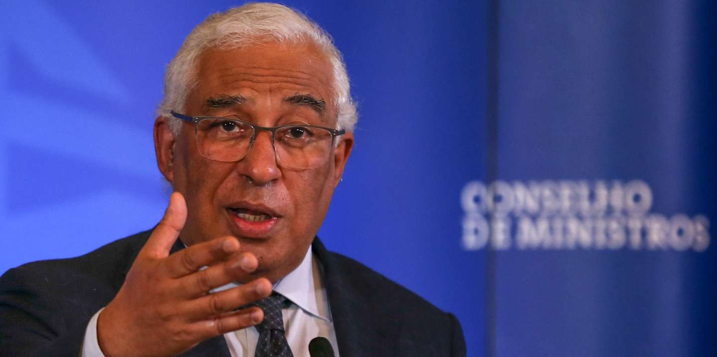O primeiro-ministro, António Costa, fala aos jornalistas sobre as medidas a adotar na renovação do Estado de Emergência que vigorará até 1 de março durante a conferência de imprensa após reunião do Conselho de Ministros realizado no Palácio da Ajuda, em Lisboa, 11 de fevereiro de 2021.  MANUEL DE ALMEIDA/LUSA