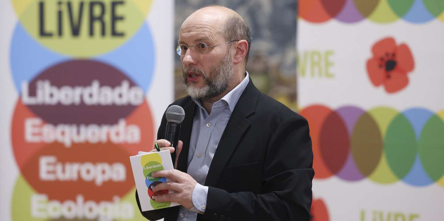 O co-porta-voz do Livre, Rui Tavares, intervem durante a II Conferência “Trabalhar (n)o Futuro”, organizada pelo grupo parlamentar do Livre, que decorreu na Assembleia da República, em Lisboa, 18 de maio de 2026. ANTÓNIO COTRIM/LUSA