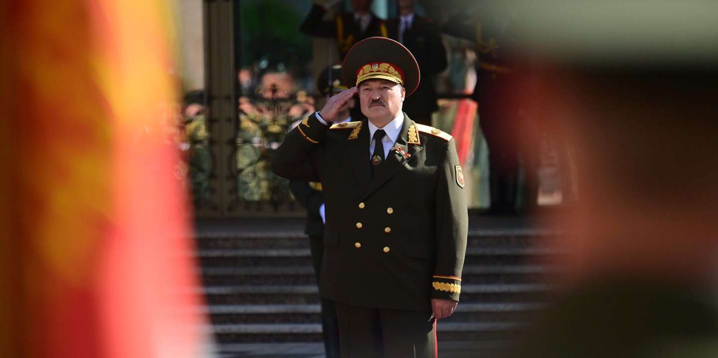 epa08690742 A handout photo made available by Belta shows Belarussian President Alexander Lukashenko during an inauguration ceremony at the Palace of Independence in Minsk, Belarus, 23 September 2020. Lukashenko was inaugurated as President of Belarus, state media reported earlier in the day. The move comes after weeks of protests following an election that the opposition says was allegedly rigged.  EPA/ANDREI STASEVICH / BELTA HANDOUT  HANDOUT EDITORIAL USE ONLY/NO SALES