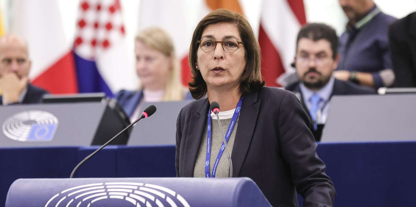 epa11611656 Portuguese member of the European Parliament Ana Catarina Mendes speaks during a debate on 'The Hungarian 'National Card' scheme and its consequences for Schengen and the area of freedom, security and justice' as part of the plenary session at the European Parliament in Strasbourg, France, 18 September 2024. The current plenary session takes place in Strasbourg from 16 to 19 September 2024.  EPA/TERESA SUAREZ