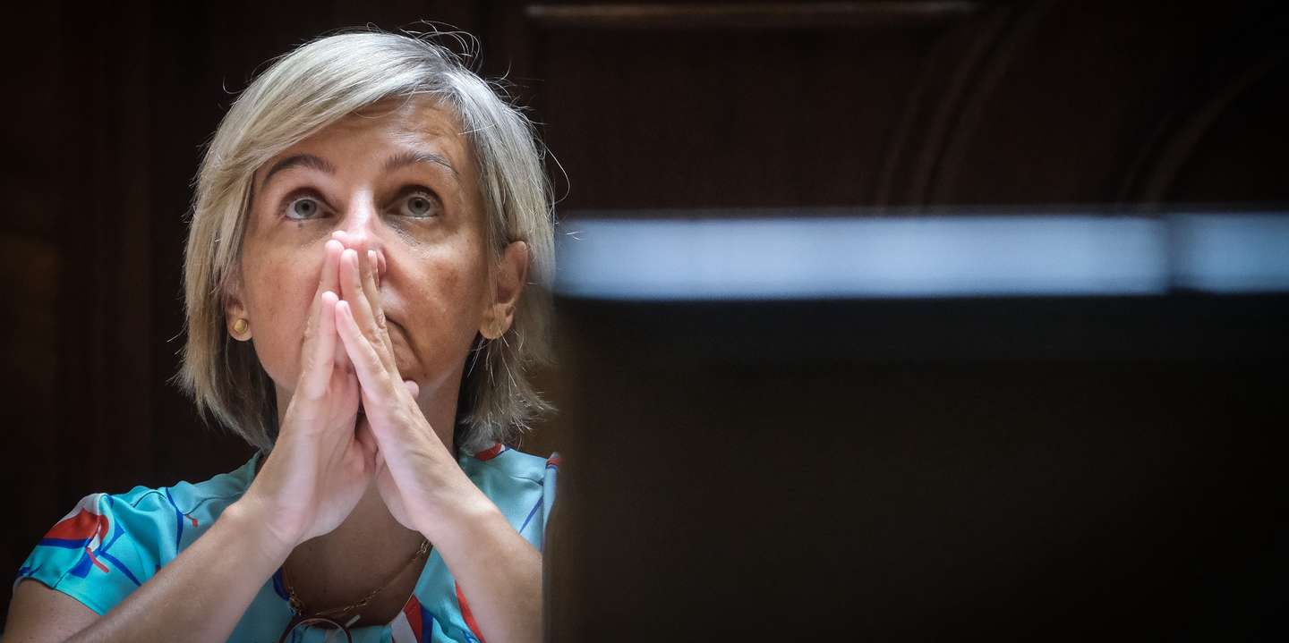 A ministra da Saúde, Marta Temido, participa na audição da Comissão de Saúde sobre os números de mortalidade em Portugal no ano de 2020, a contratação de profissionais para o SNS e o Relatório de Auditoria do Tribunal de Contas à resposta do SNS a doentes oncológicos entre 2017 e 2020, na Assembleia da República, em Lisboa, 14 de julho de 2022. MÁRIO CRUZ/LUSA
