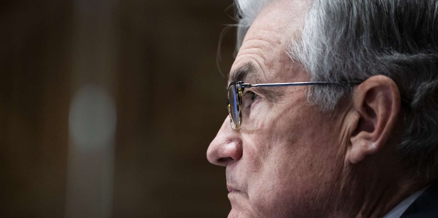 epa09799802 Federal Reserve Chairman Jerome Powell testifies during the Senate Banking Committee hearing titled 'The Semiannual Monetary Policy Report to the Congress' in Dirksen Building in Washington, DC, USA, 03 March 2022.  EPA/Tom Williams / POOL
