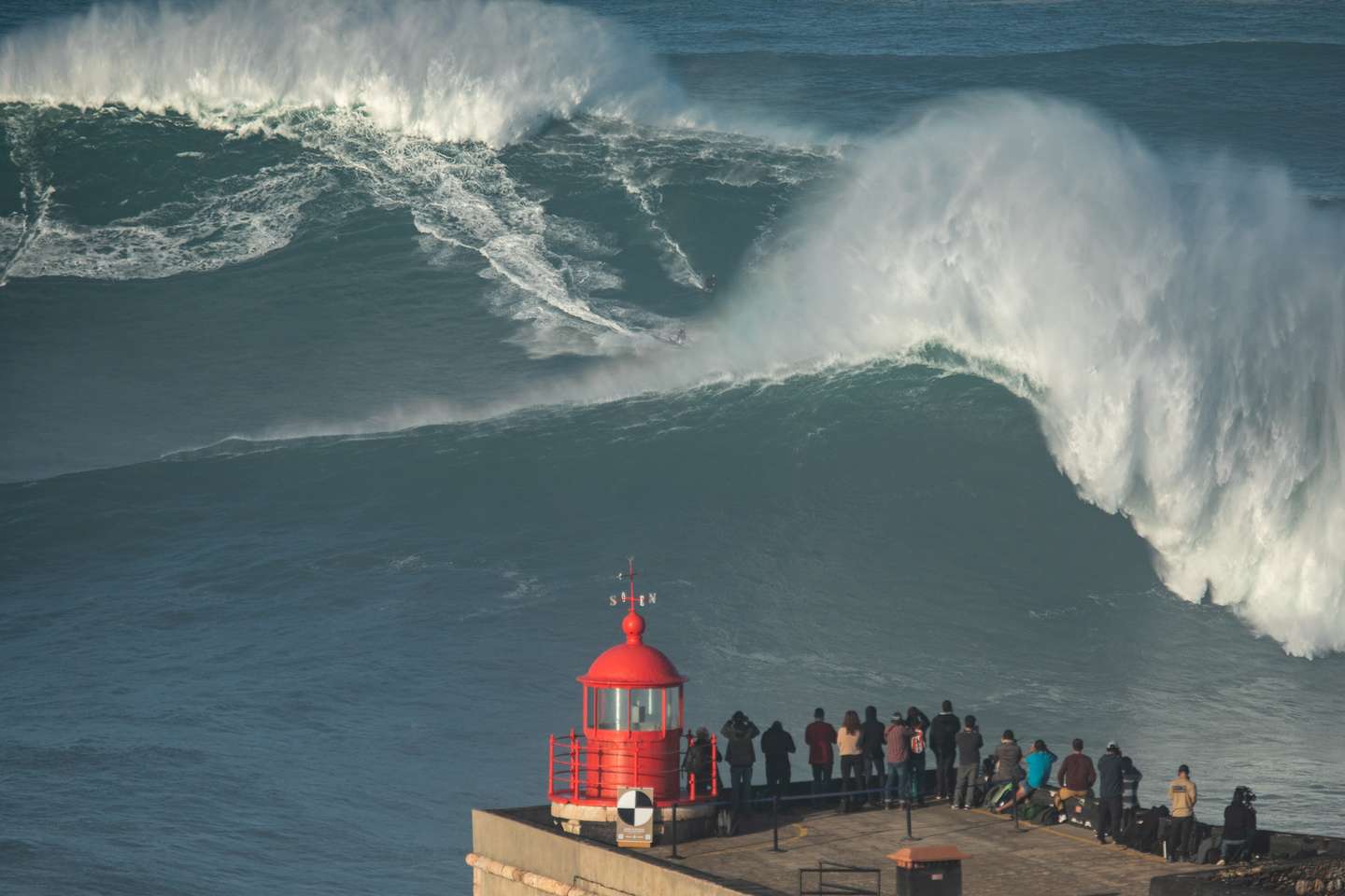 Praia do Norte, na Nazaré