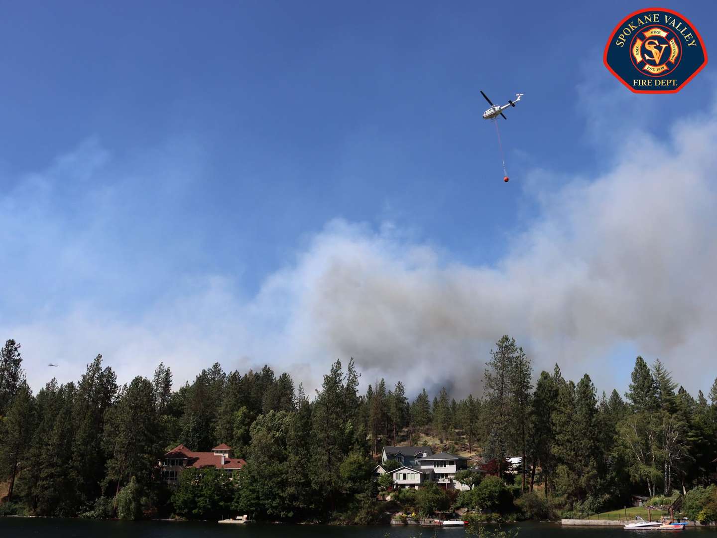 Incêndio florestal em Spokane, EUA
