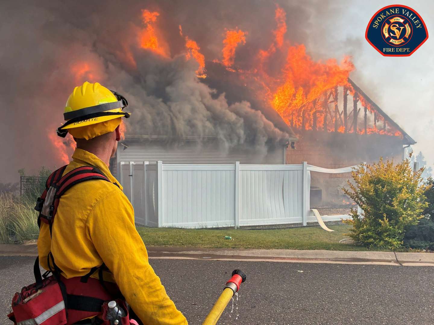 Incêndio florestal em Spokane, EUA