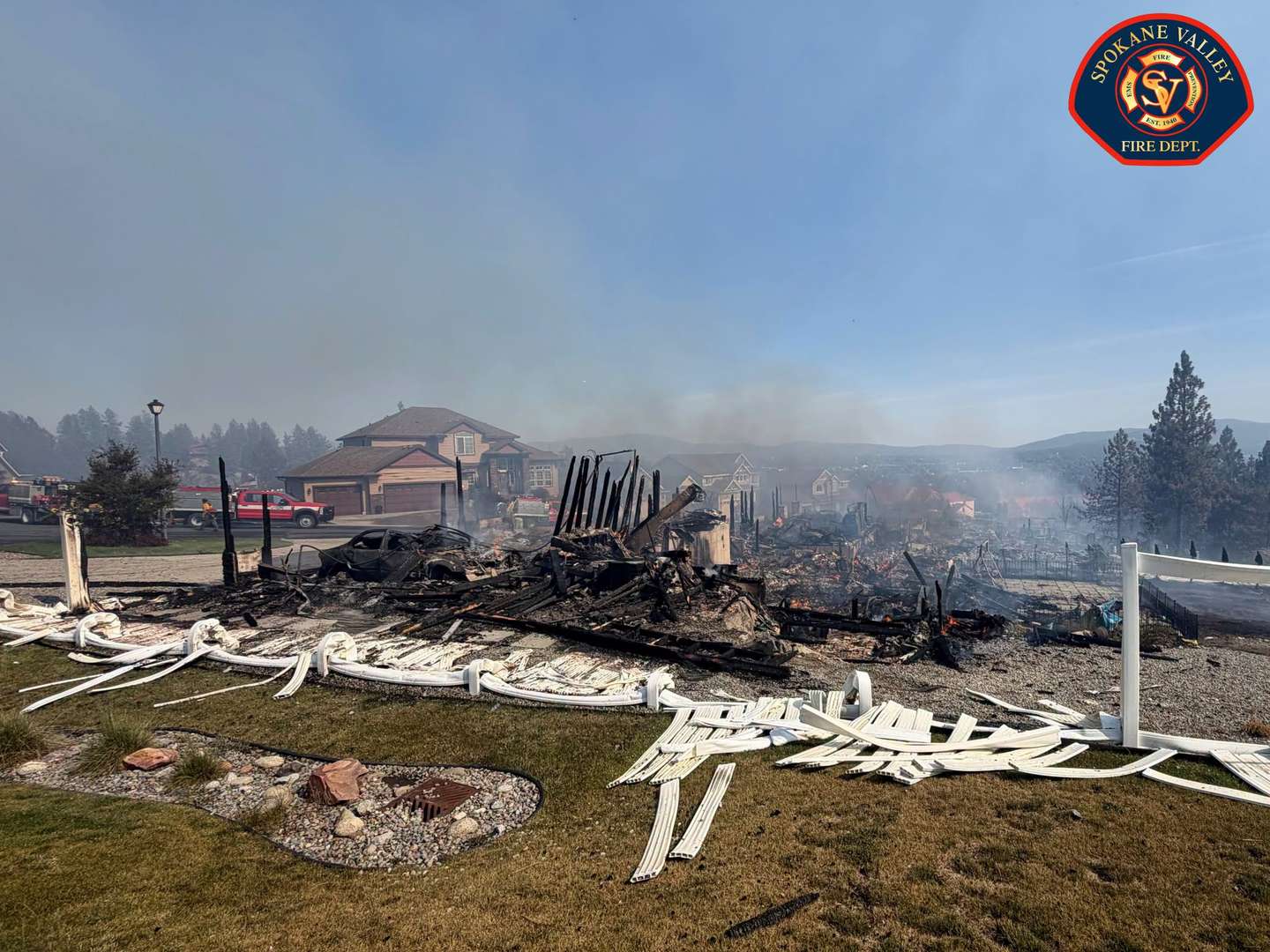 Incêndio florestal em Spokane, EUA
