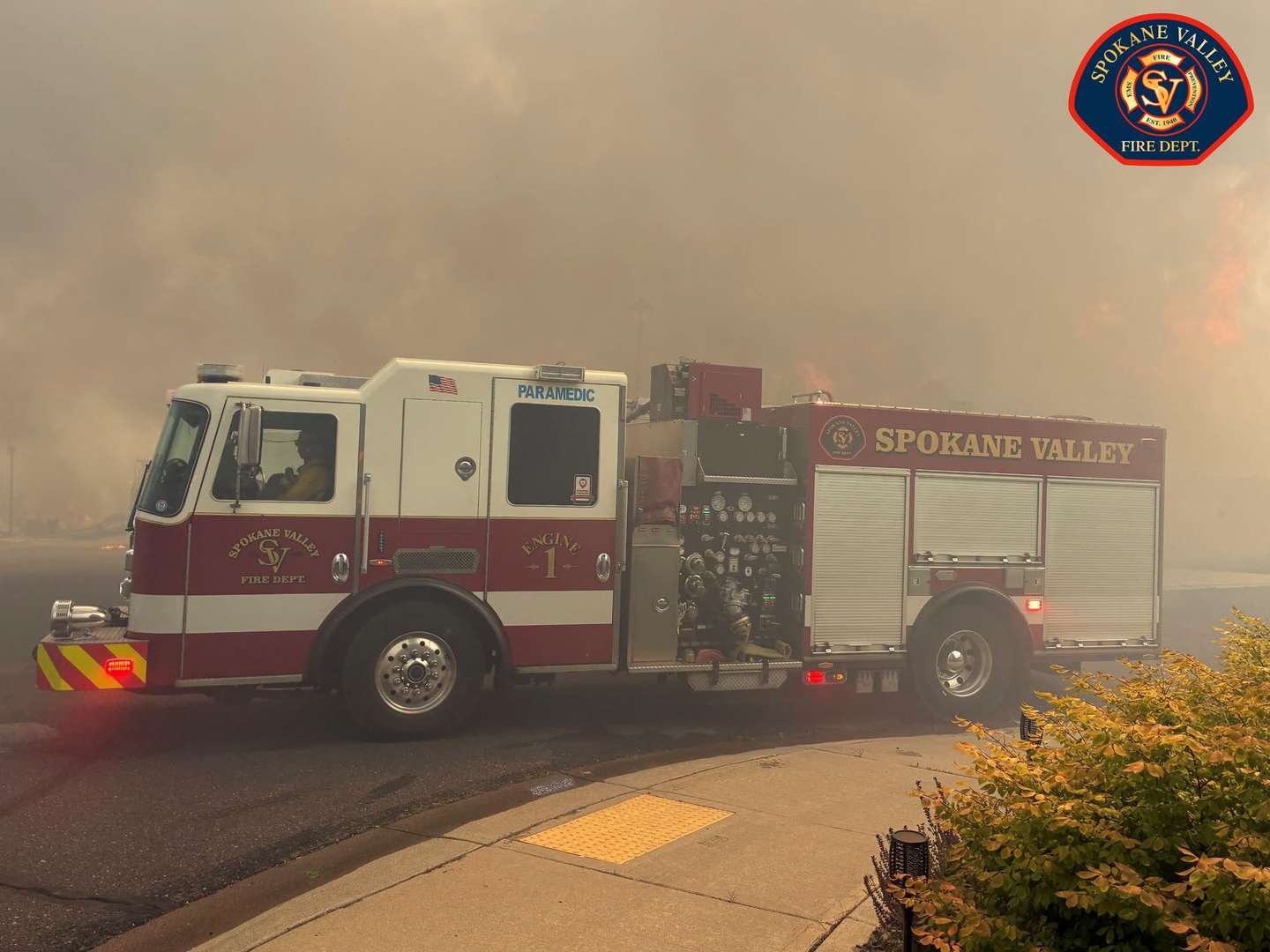 Incêndio florestal em Spokane, EUA
