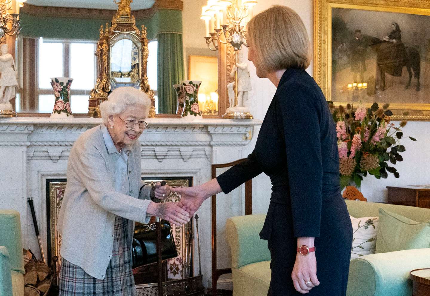 Queen Elizabeth Receives Outgoing And Incoming PMs At Balmoral