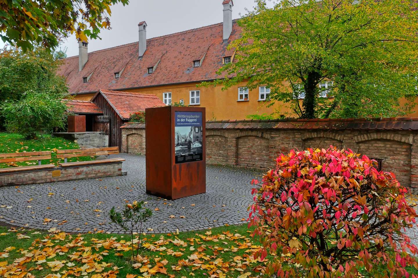 Bairro Fuggerei, na cidade alemã de Augsburg